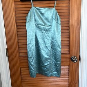 Forever 21 Green-Blue Metallic Mini Dress